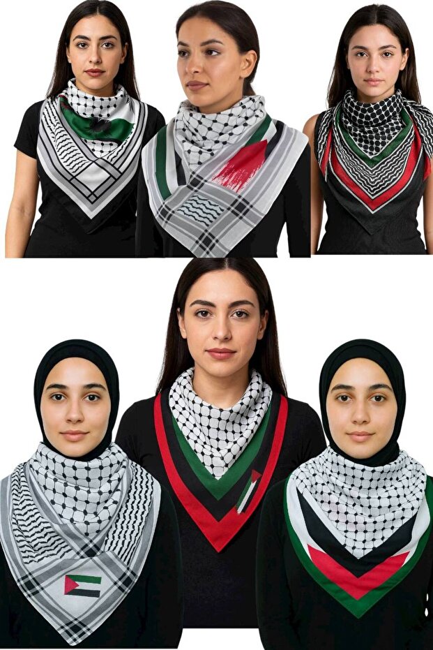 6 Pieces of 100/100 Santa Palestine Flag