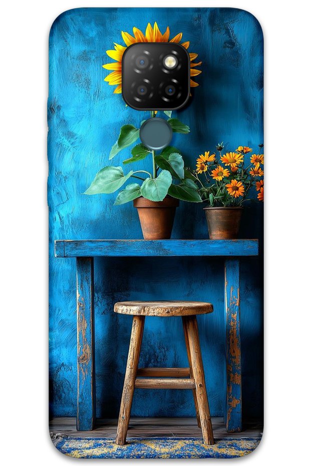 General Mobile Gm 20 Case Hd Pattern Printed Back Cover - Art Stool Flower