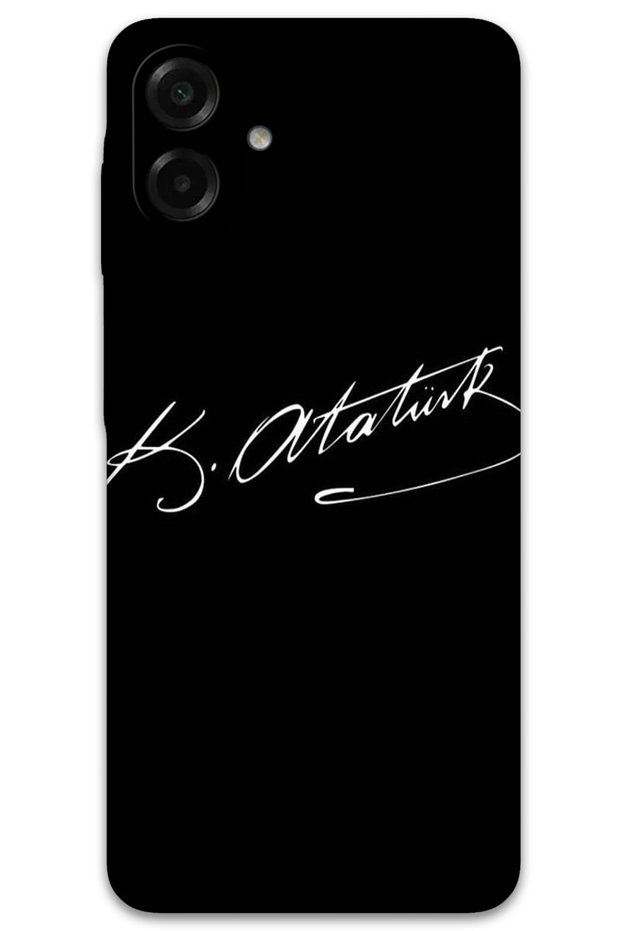 Samsung Galaxy A07 Case Hd Pattern Printed Back Cover - Ataturk Signature