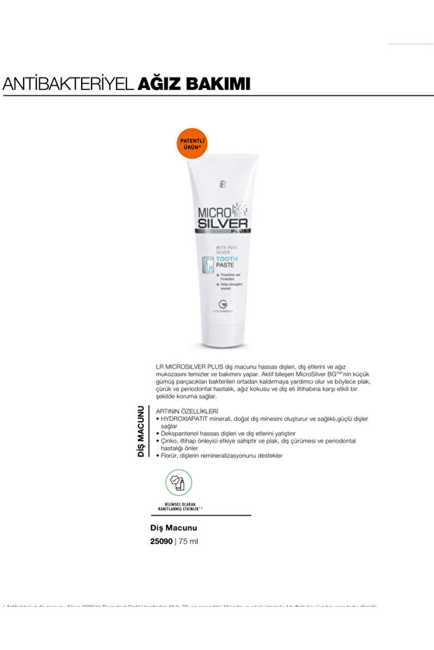Mikrosilver Plus (Micro Silver Plus) Diş Macunu - 3