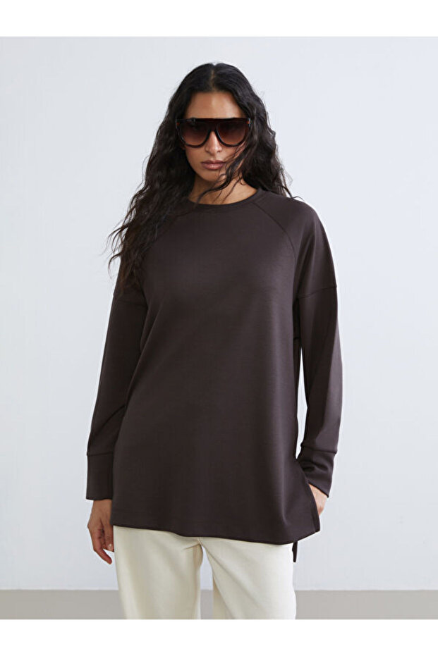 I Zero Roba Collar Loose Fit Women's Sweatshirt Tunic from Freezen Store
