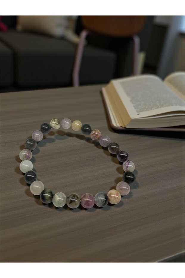 Colorful Tourmaline Natural Stone Bracelet
