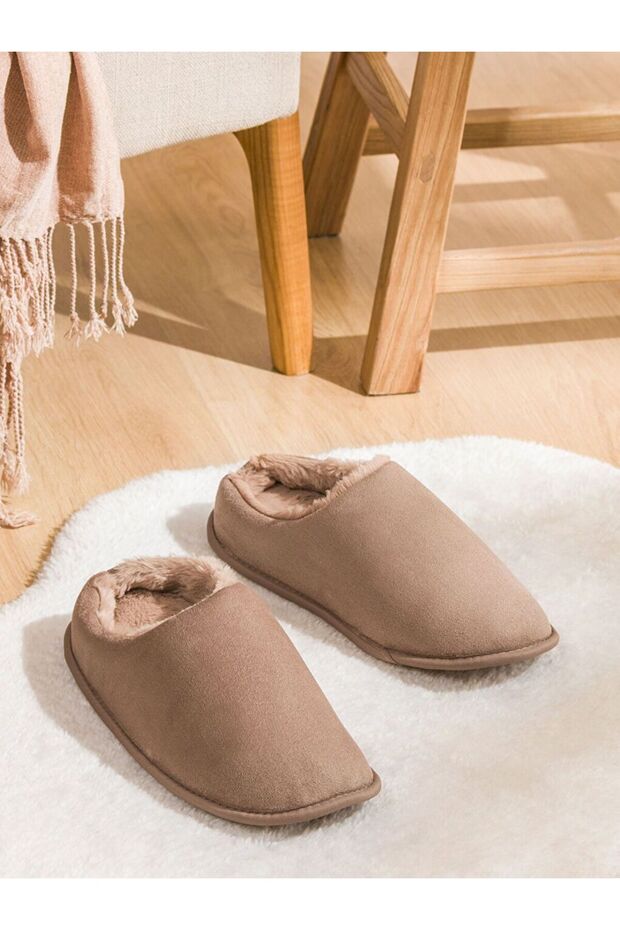 Lcw Steps Men's House Slippers with Fur Inside