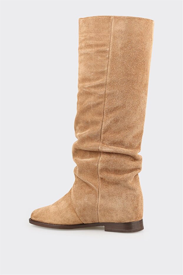 Taba Deri Kadın Çizme - 3