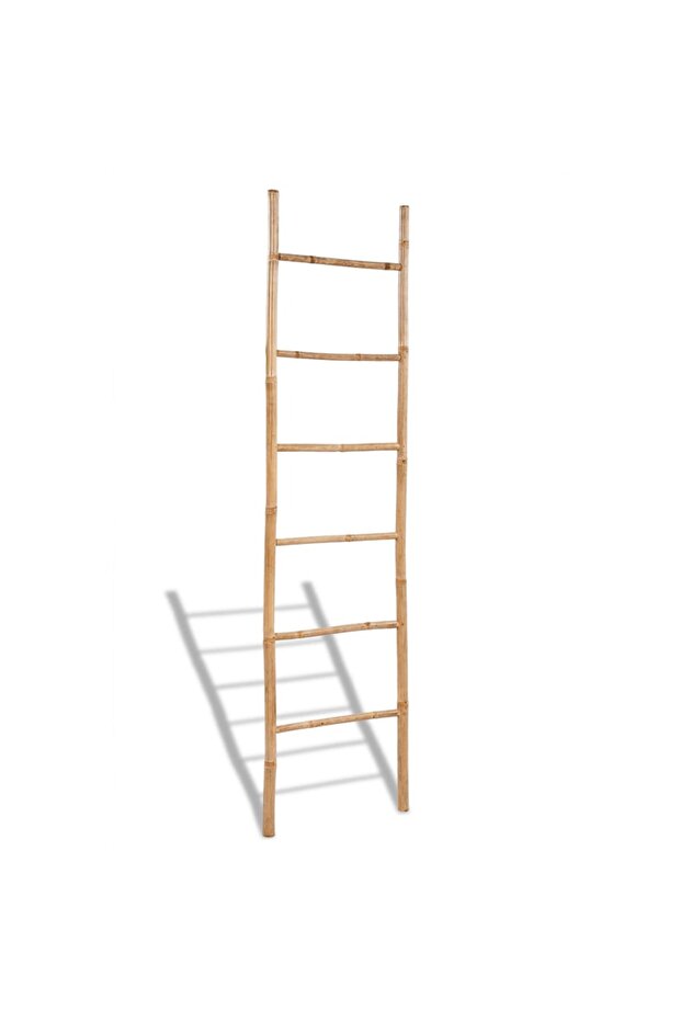Bamboo Towel Ladder with 6 Rungs