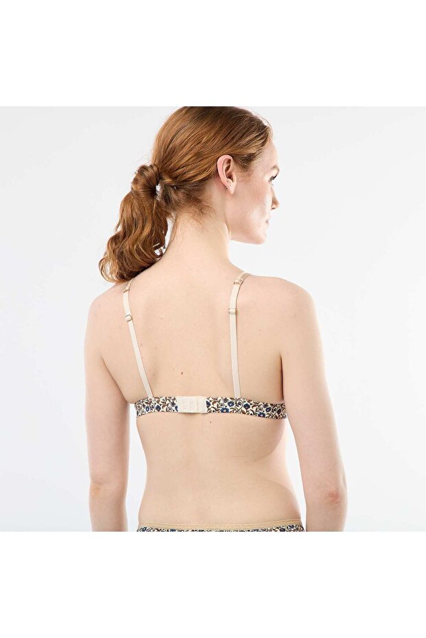 حمالة صدر مثلثة لاسلكية مطبوع الأبيض - 3