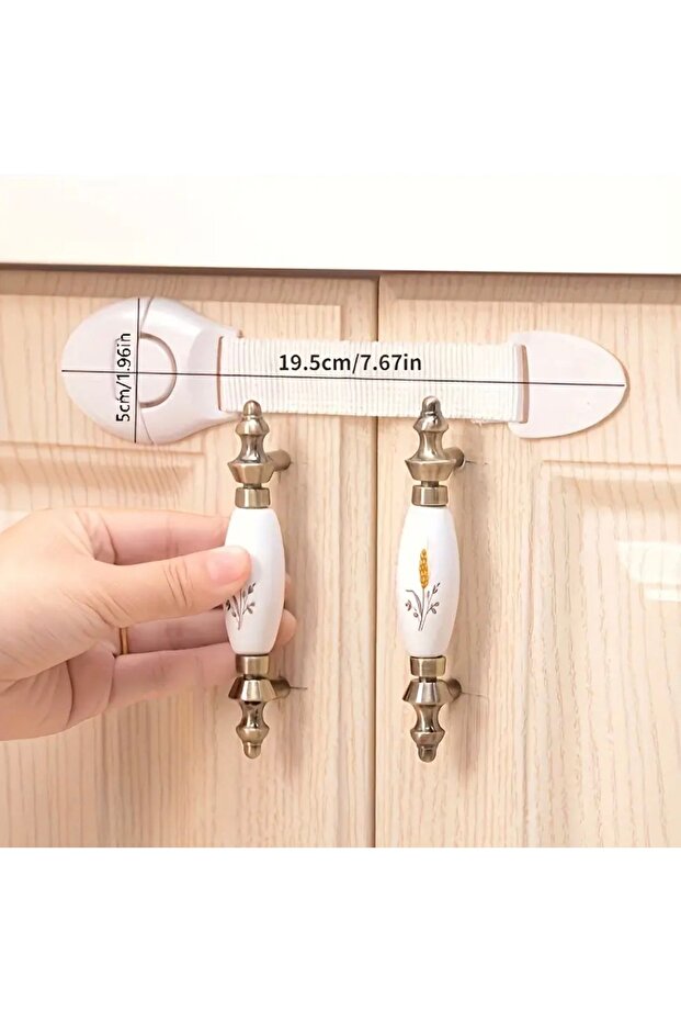 2-Pack Baby Safety Lock – Cabinet & Drawer Child Lock, Adhesive