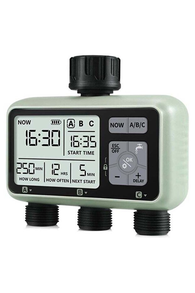 Sprinkler Timer, 3-Outlet Hose Timer Programmable Water Timer-1 to 3 Point - 2