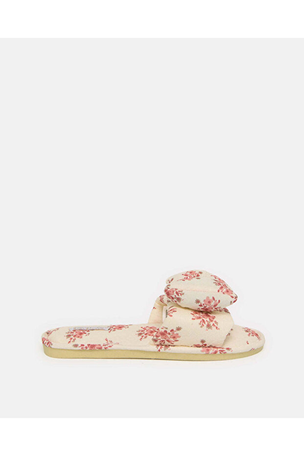 Women Beige Printed Slipper