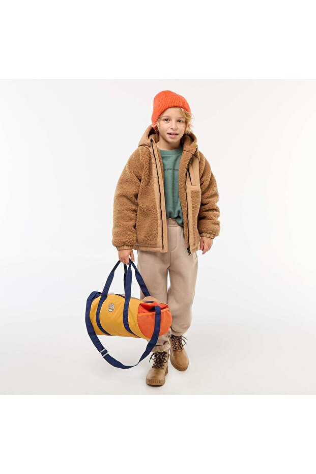 Solid Warm Fleece-Lined Joggers BEIGE - 1