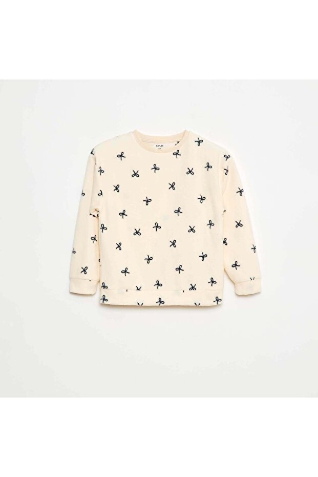 Patterned Pajama Top WHITE - 3