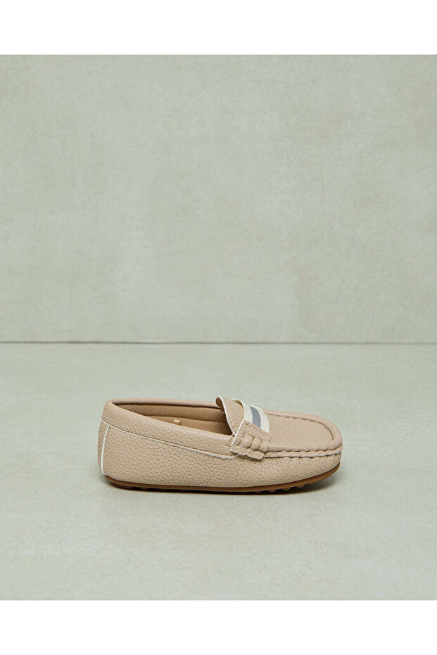 Infant Boys Beige Moccasin