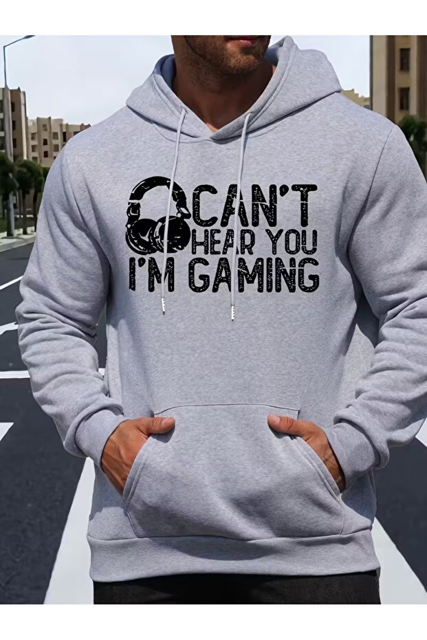 Men's New Season Summer Printed Hooded Sweatshirt - Comfortable Autumn/Winter Model