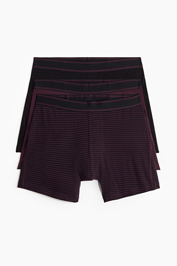 3'lü Normal Paça Boxer Şort - 2