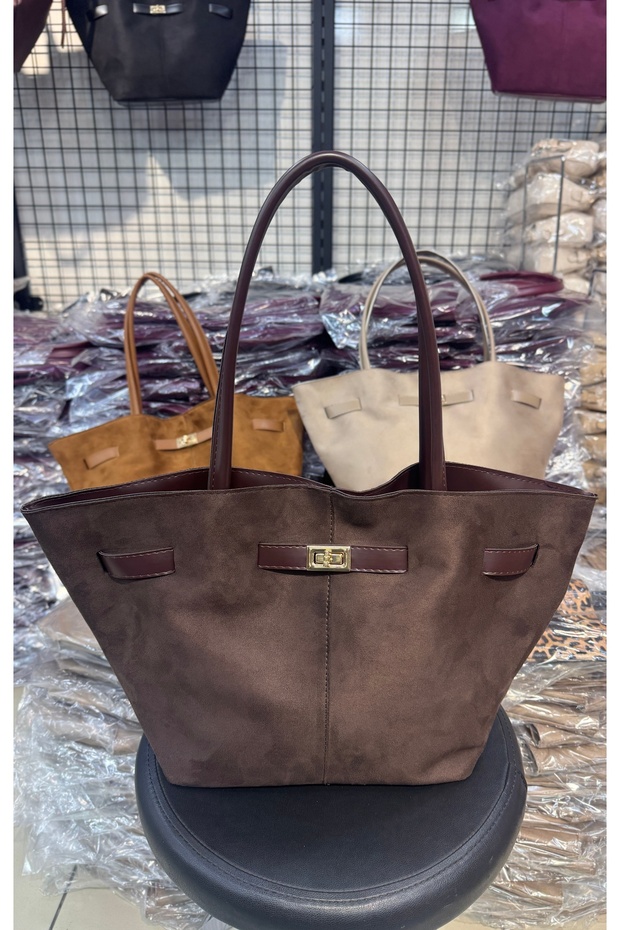 حقيبة كتف من الجلد المدبوغ - 1