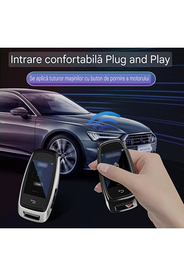 Smart Car Key, Smart Key, LCD Touch Screen, 4 Buttons, Keyless GO, Keyless Entry, Gray - 4