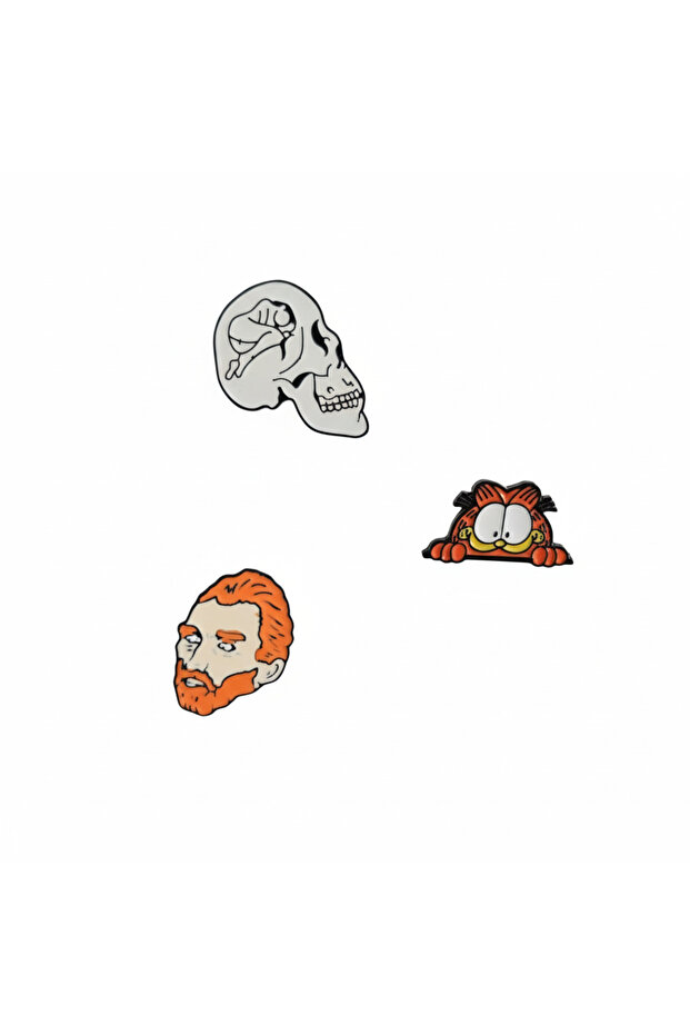 Colorful Metal Enamel Pin Set 3 Pieces 24