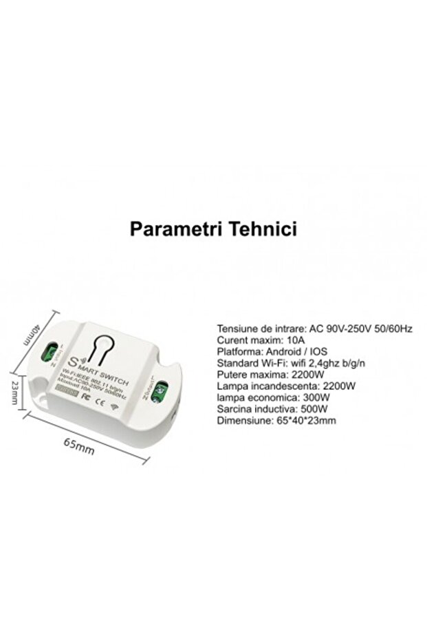 Comutator inteligent WiFi IOS/Android Tuya - 7