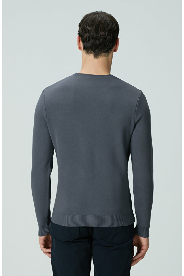 Antrasit Örgü Kazak - 5