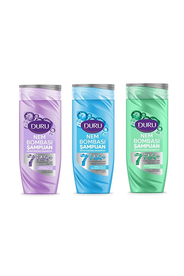 Moisture Bomb Shampoo 400 ml Anti-Oiliness-Damaged-Dandruff 3-Piece Mixed Pack