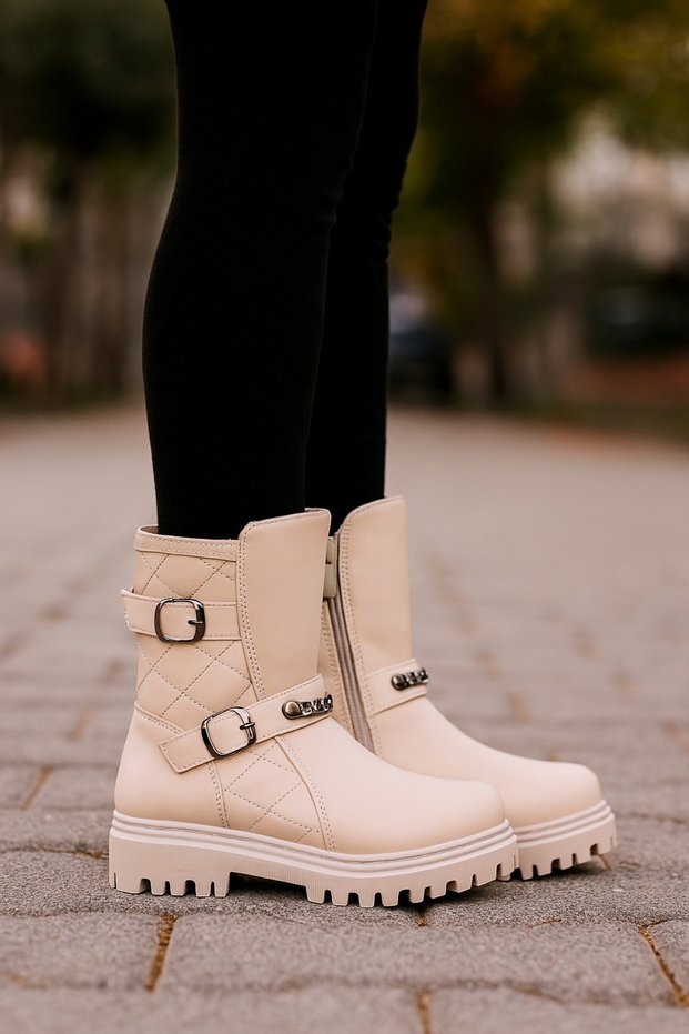 Orthopedic Lace-Up Zippered Girls' Boots Shoes Black Girls' Boots