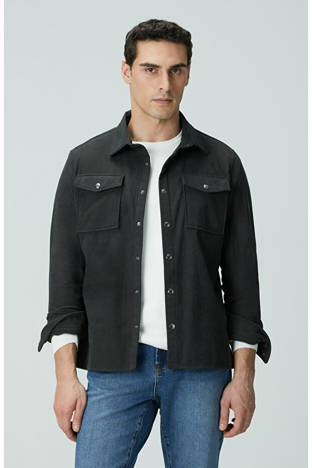 Antrasit Dış Gömlek - 2