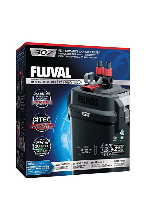 Aquarium 307 Canister Filter 40-70 US Gal / 90-330 L