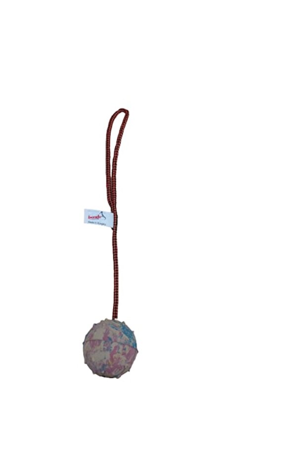 Empty Rubber Ball 6cm With String 30 cm Gray - 1