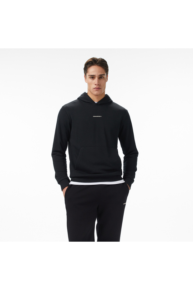 Erkek Siyah Sweatshirt - 1