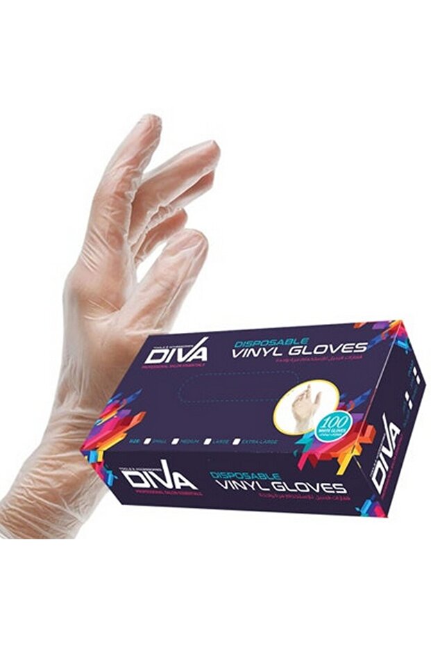 قفازات الفينيل للاستخدام مرة واحدة - 1