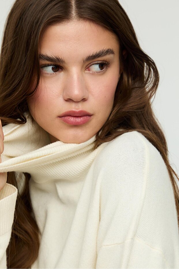 Basic balıkçı yaka Kazak - 3