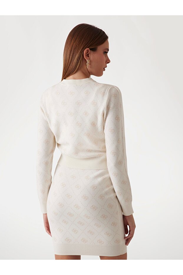 4g Logolu Yün Karışımı Hırka - 3