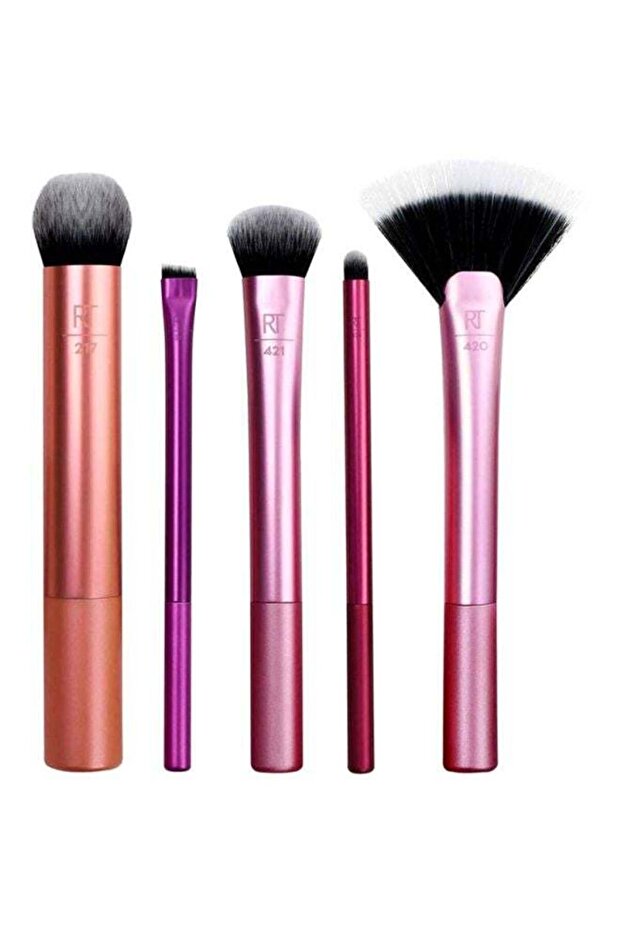 5-Piece Face Makeup Brush Set Multicolour - 1