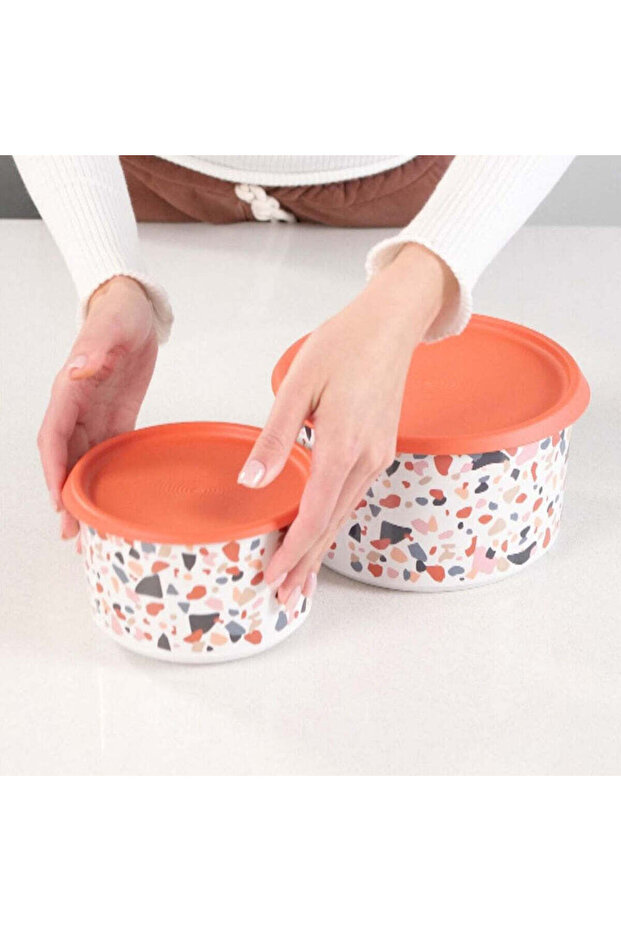 حاوية تخزين بضغطة واحدة موزاييك 2 لتر - 2