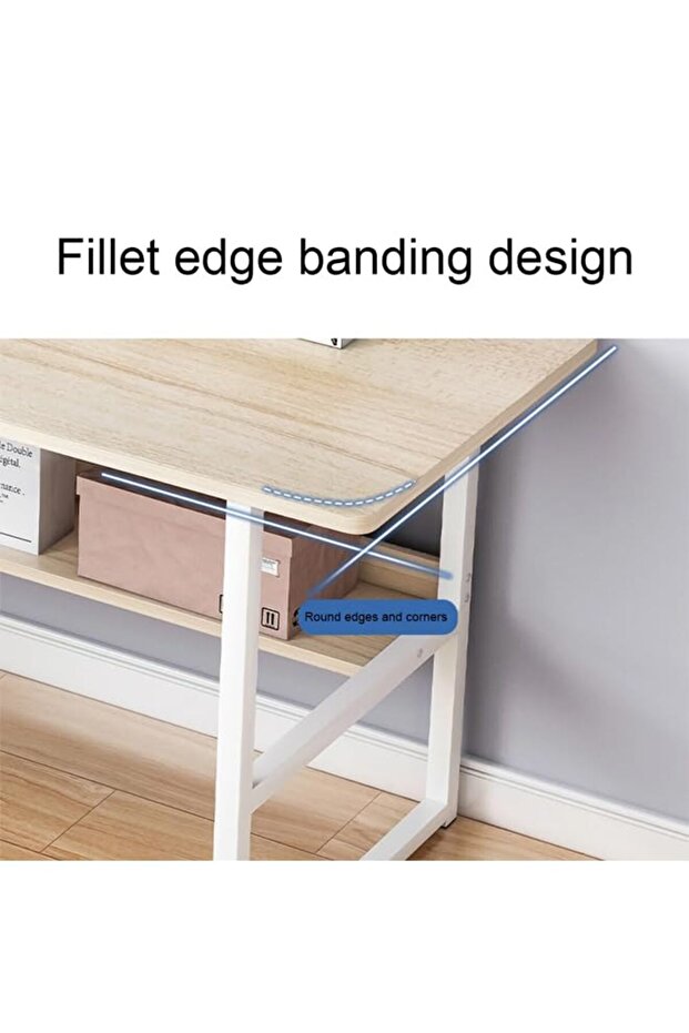 Computer And Study Desk with Rack - 5