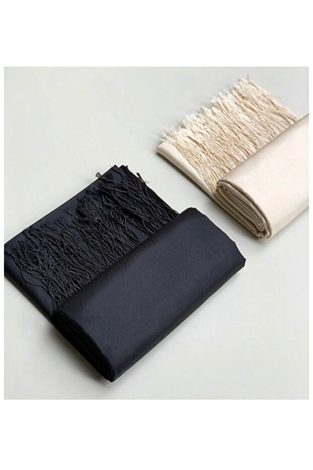 %100 ipek şal siyah - 3