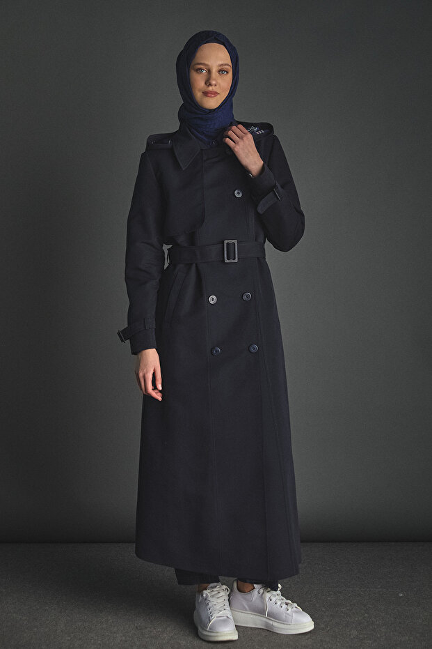 Çıkarılabilir Kapüşonlu Kruvaze Kap - 2