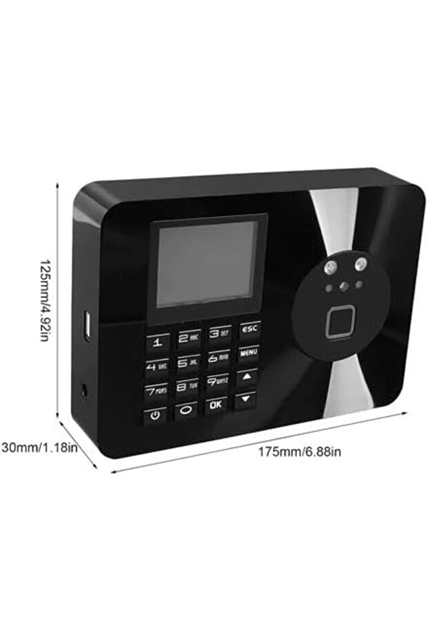 X3 Face Time Machine Fingerprint Attendance Clock 2.8in Color Screen 500DPI - 3