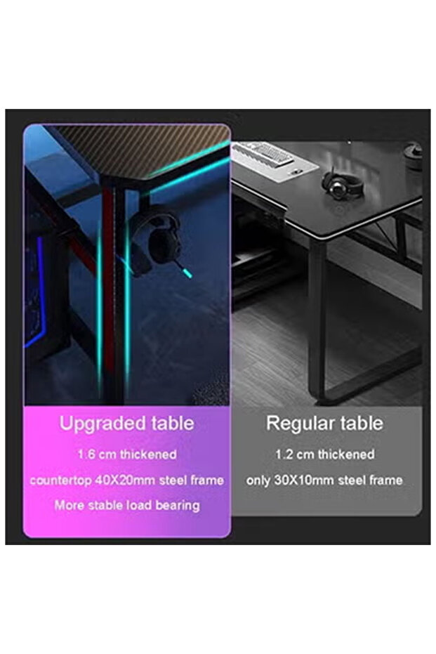 طاولة كمبيوتر وألعاب متعددة الوظائف 140 سم - 2