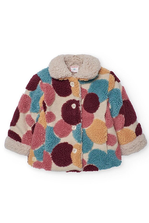 معطف بناتي منقوش - 2