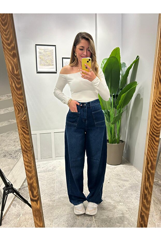 Super High Waist Baggy Jeans