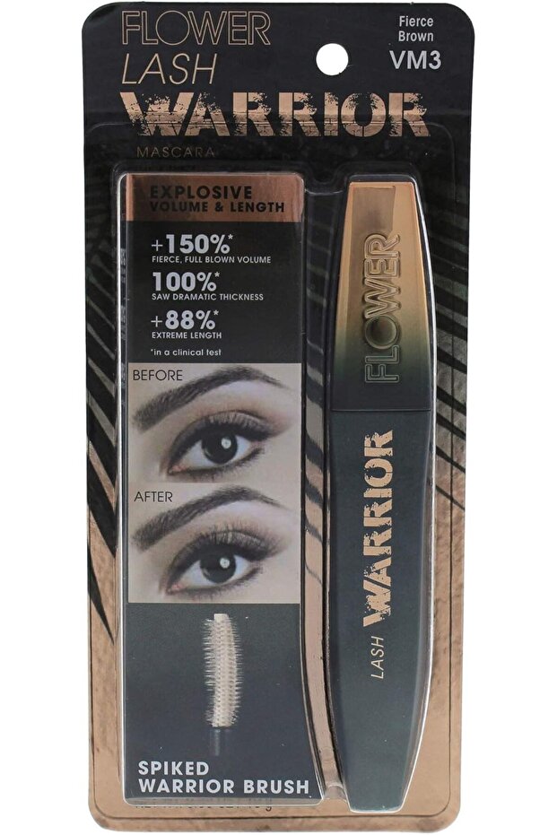 Lash Warrior Mascara - Volumizing, Length & Definition (Fierce Brown)
