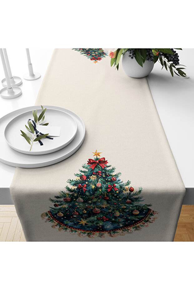 Digital Printed Runner - New Year / Christmas Patterned - 140X40 cm