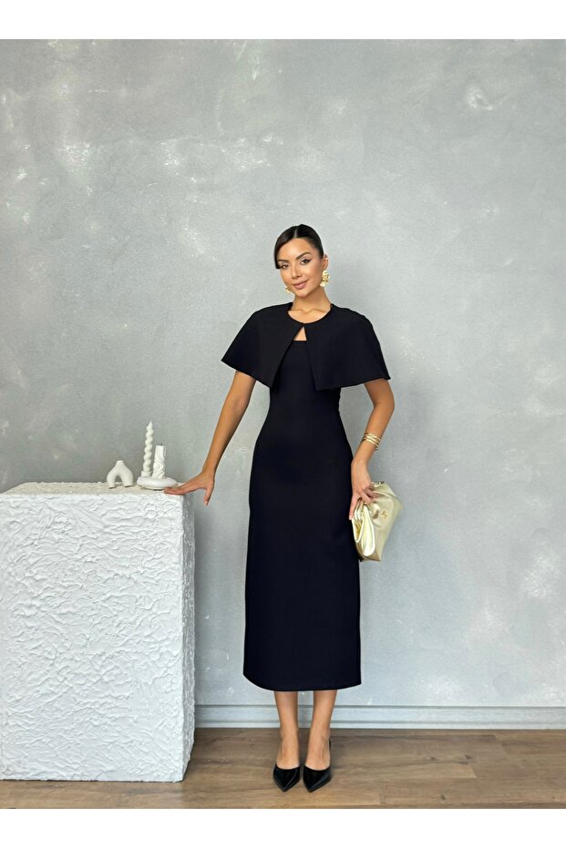 Cloak Strapless Long Evening Elegant Special Occasion Women's Regina Dress