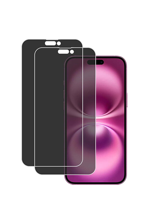 2-Pack Privacy Hydrogel Screen Protector for iPhone 14 Pro Max / 16 Plus (Clear)