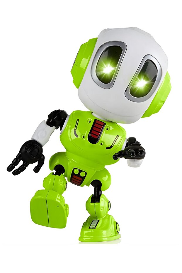 Minik Robot Ses Tekrar Edebilen Die-cast Oyuncak - Yeşil - 1