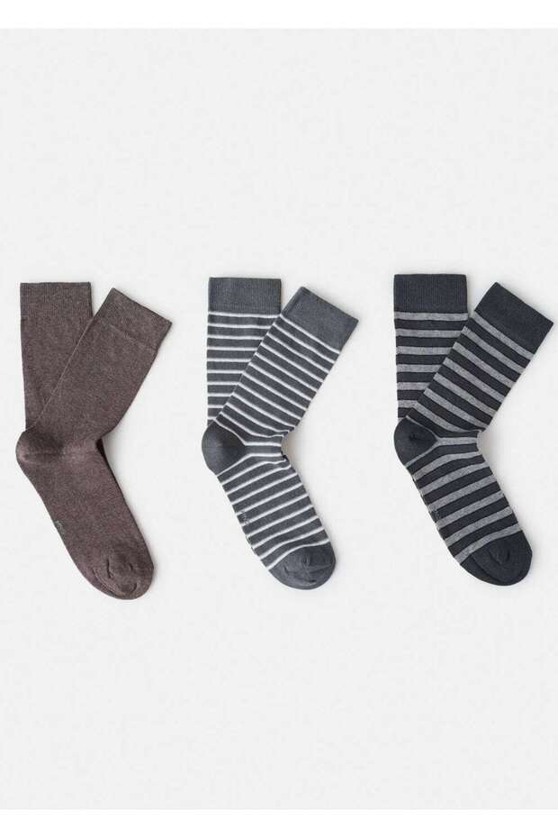 3'lü karma çorap - 1