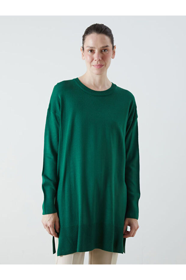 Esvab • Modern & Distinctive Zero Roba Collar Women's Knitwear Tunic