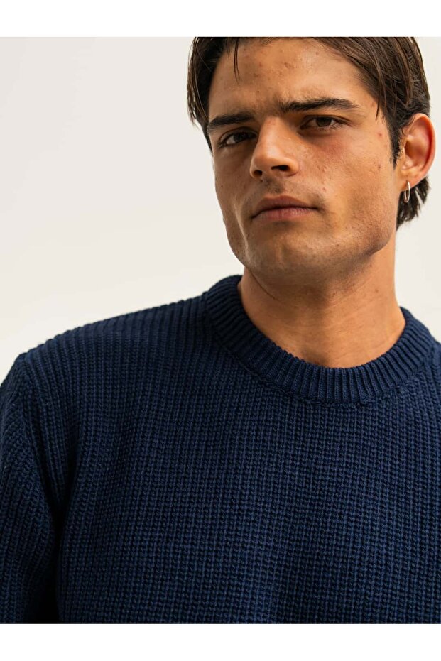 Erkek Basic Örgülü Kazak - 6