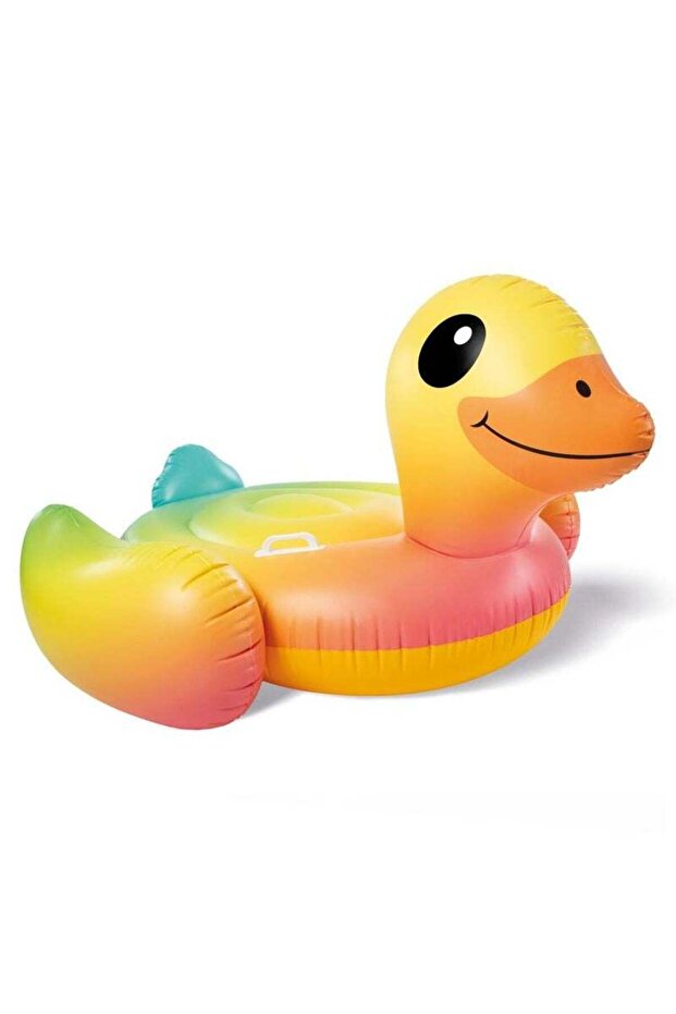 عوامة سباحة قابلة للنفخ على شكل بطة صغيرة - 3